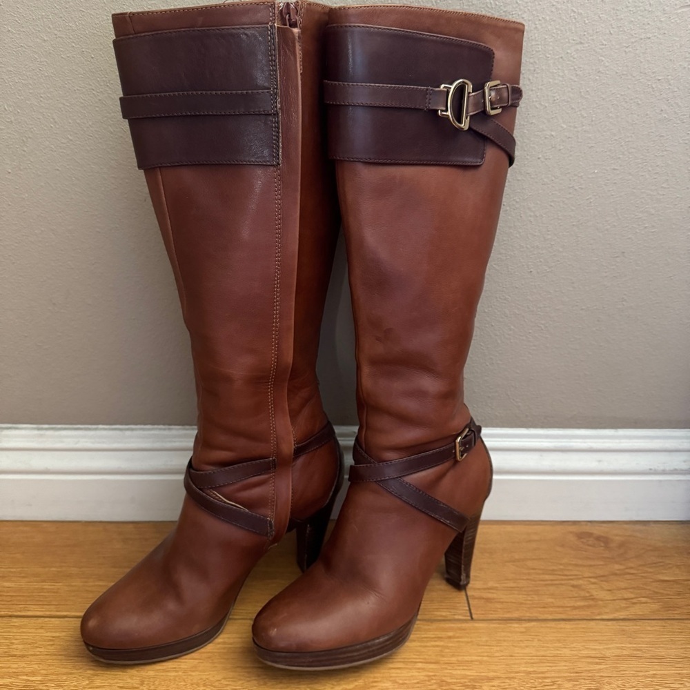 Cole Haan Nike Air Poppy Bit Boot Chestnut size 7